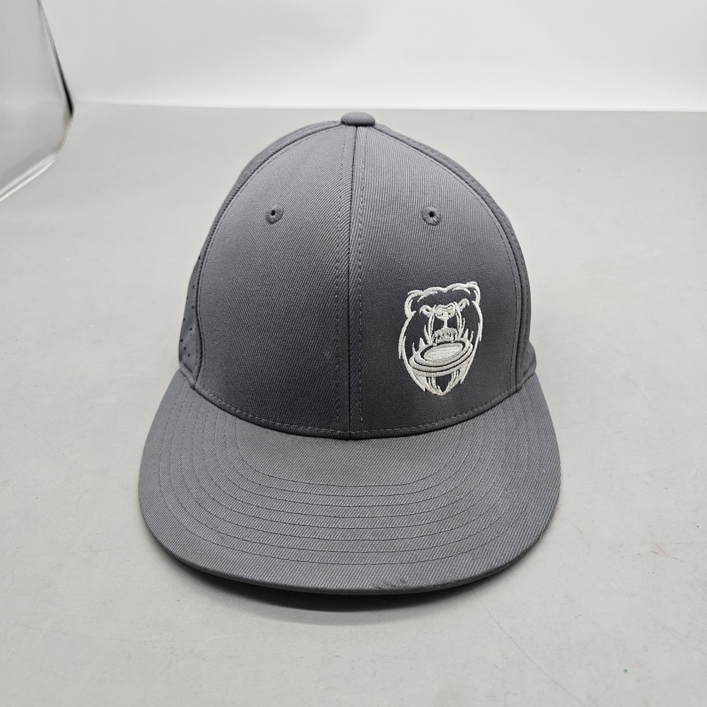 Barepelt Cap America Premium Line Flexfit Gray Perforated Hat Bear Logo S-M 8503
